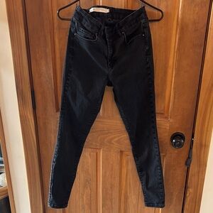 Pilcro and the Letterpress Black Skinny Jeans